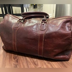 vintage Italian leather bag, bought and made in Florence